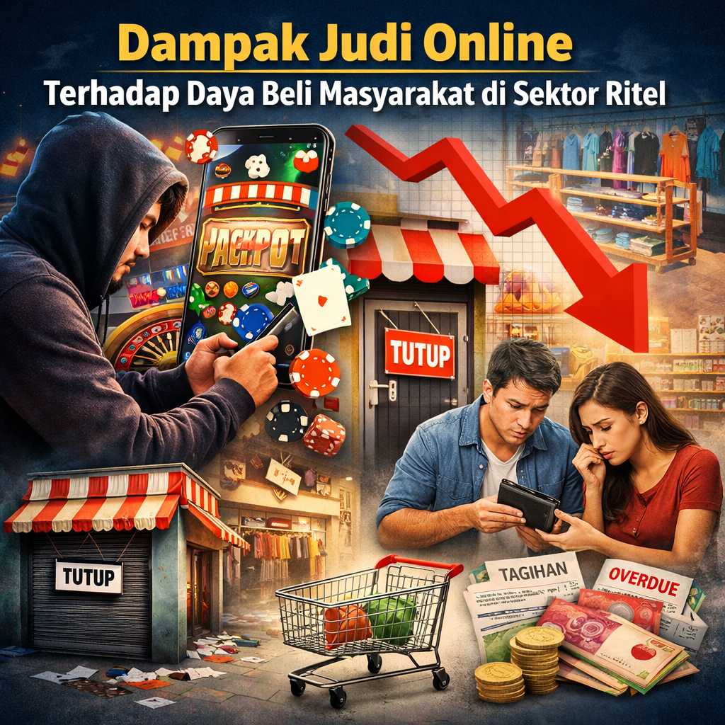 Dampak Judi Online terhadap Daya Beli Masyarakat di Sektor Ritel.