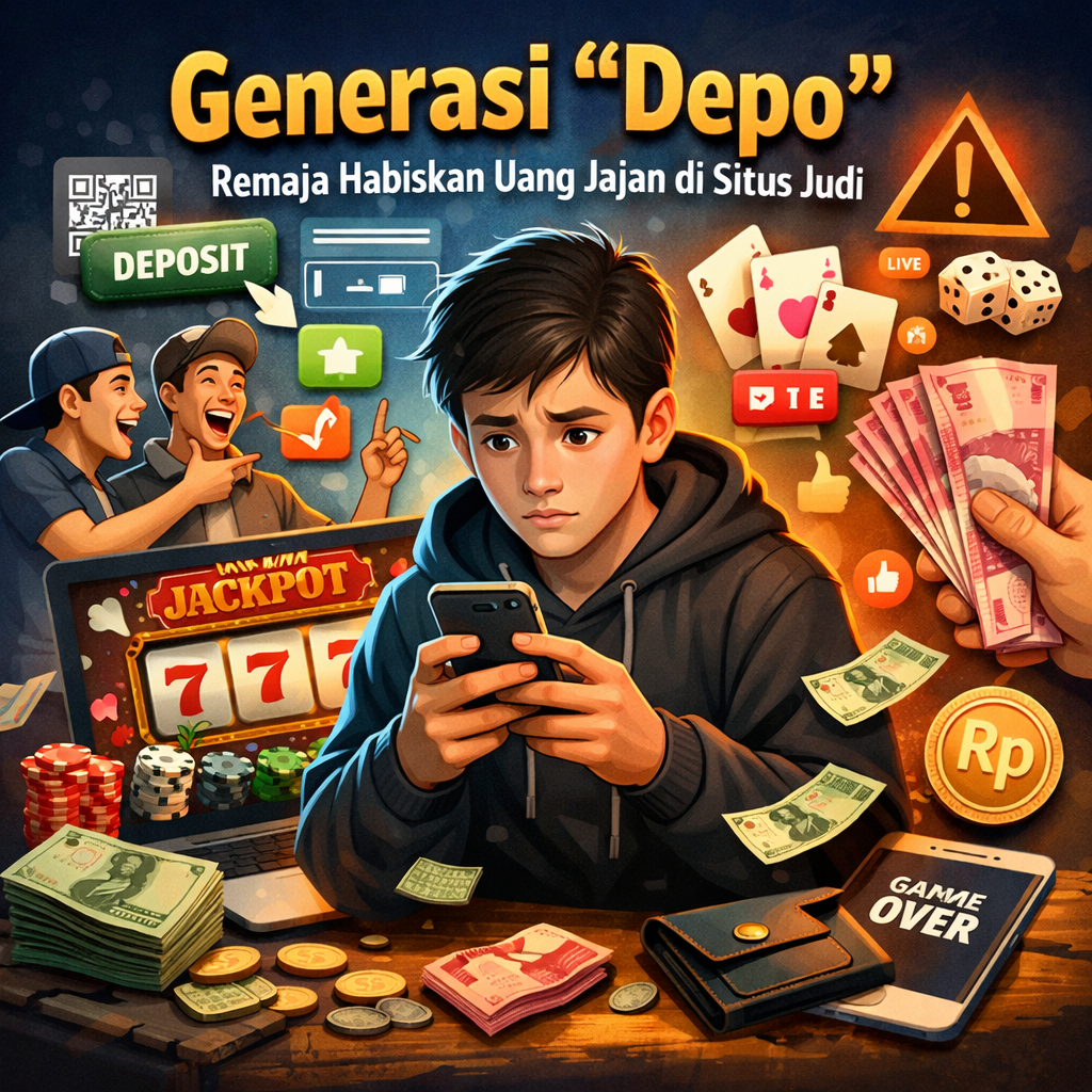 Generasi “Depo”: Bagaimana Remaja Menghabiskan Uang Jajan di Situs Judi.