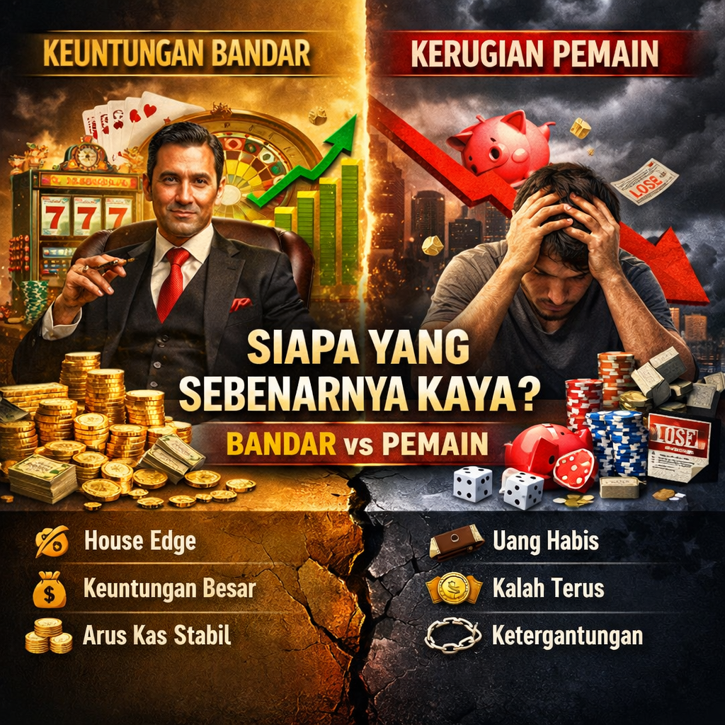 Siapa yang Sebenarnya Kaya? Menghitung Keuntungan Bandar vs Kerugian Pemain.